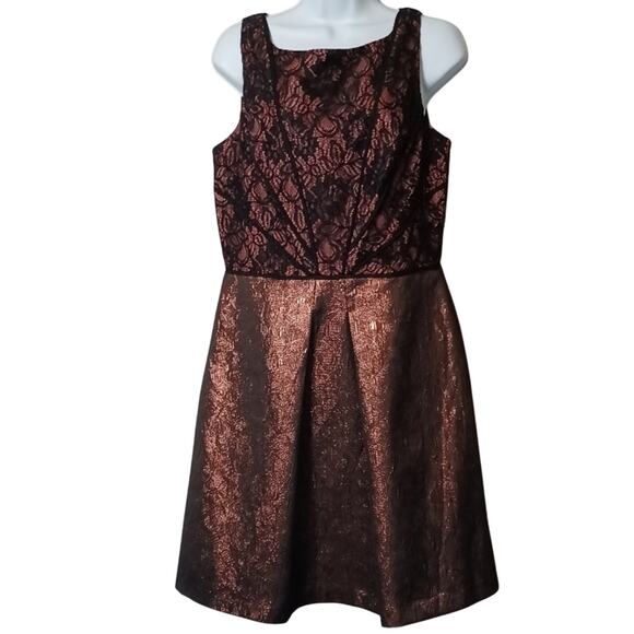 LOVELY by ADRIANNA PAPELL Cocktail Midi Dress. Size 10 - Picture 4 of 13